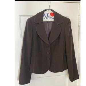 Ann Taylor Brown Skirt Suit